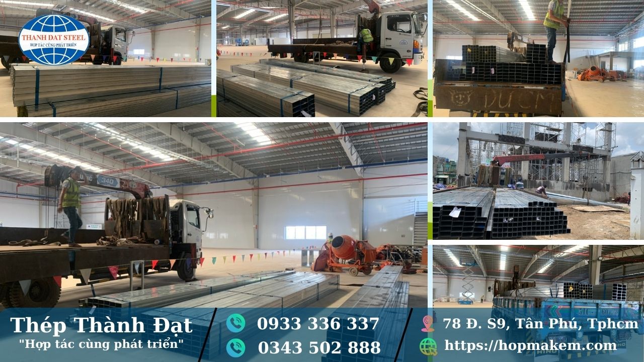 Thép Thành Đạt nhà phân phối cấp 1 thép hộp mạ kẽm tại miền nam