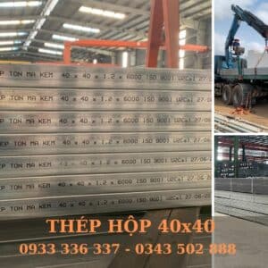 Thép hộp vuông 40x40