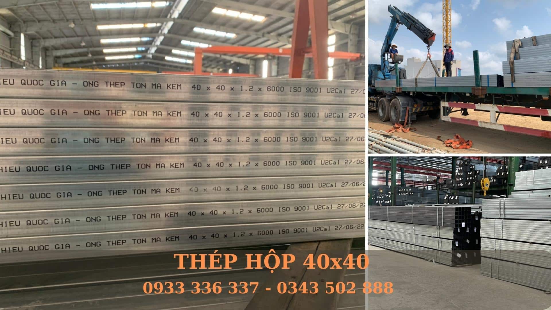 Thép hộp vuông 40x40
